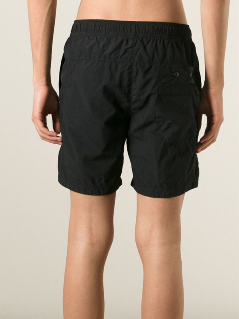 stone island black swim shorts