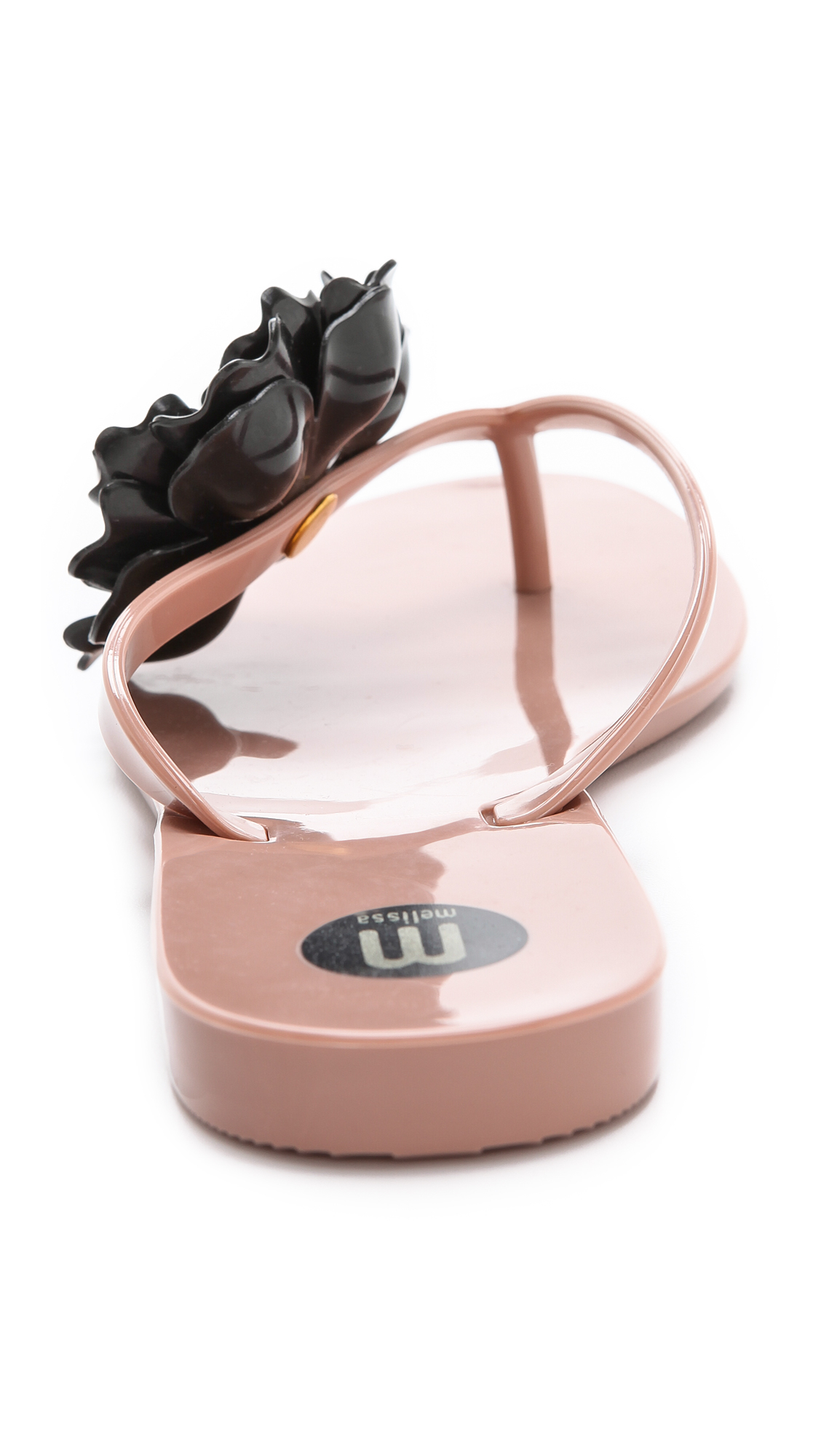 Melissa Harmonic Flower Flip Flops in Blush/Black (Pink) - Lyst