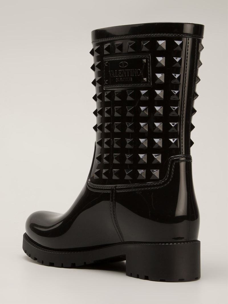 rockstud rain boots