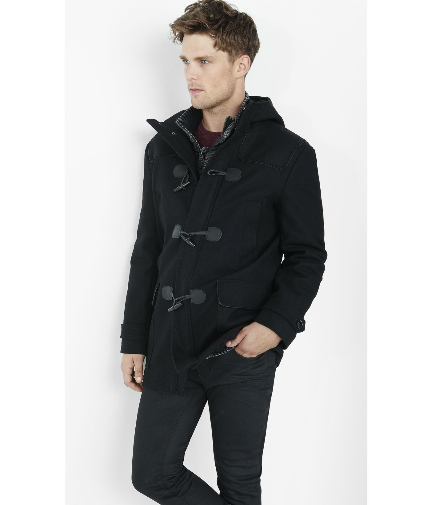 Black toggle coat Clearance