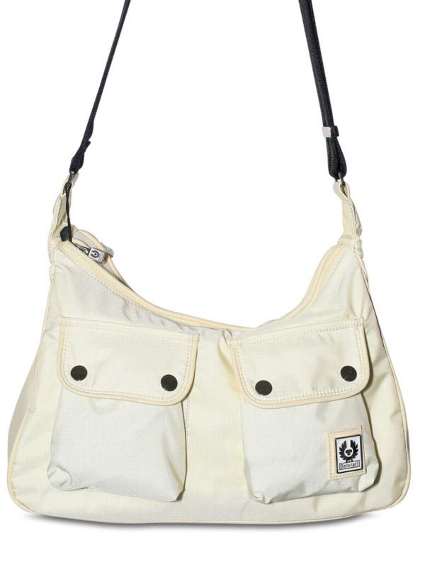 Belstaff Nylon Amber Shoulder Bag in White Lyst