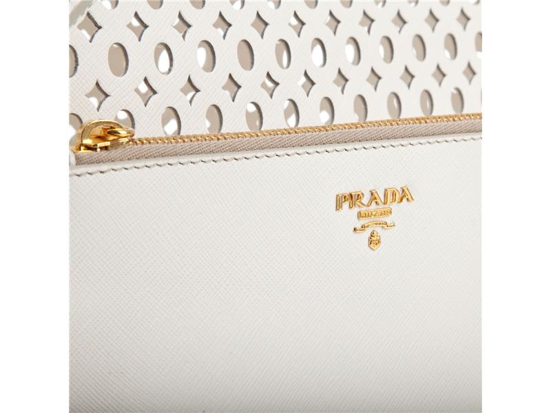 fake prada bags uk - Prada White Cut-out Shoulder Bag in White | Lyst