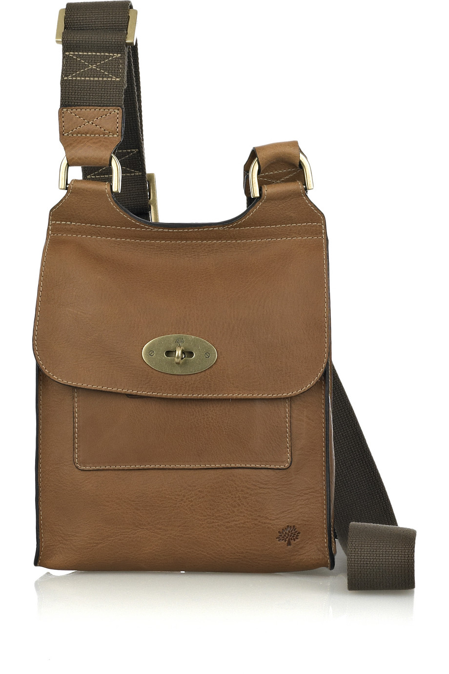 Mulberry Oak Natural Leather Antony Crossbody Bag Mulberry