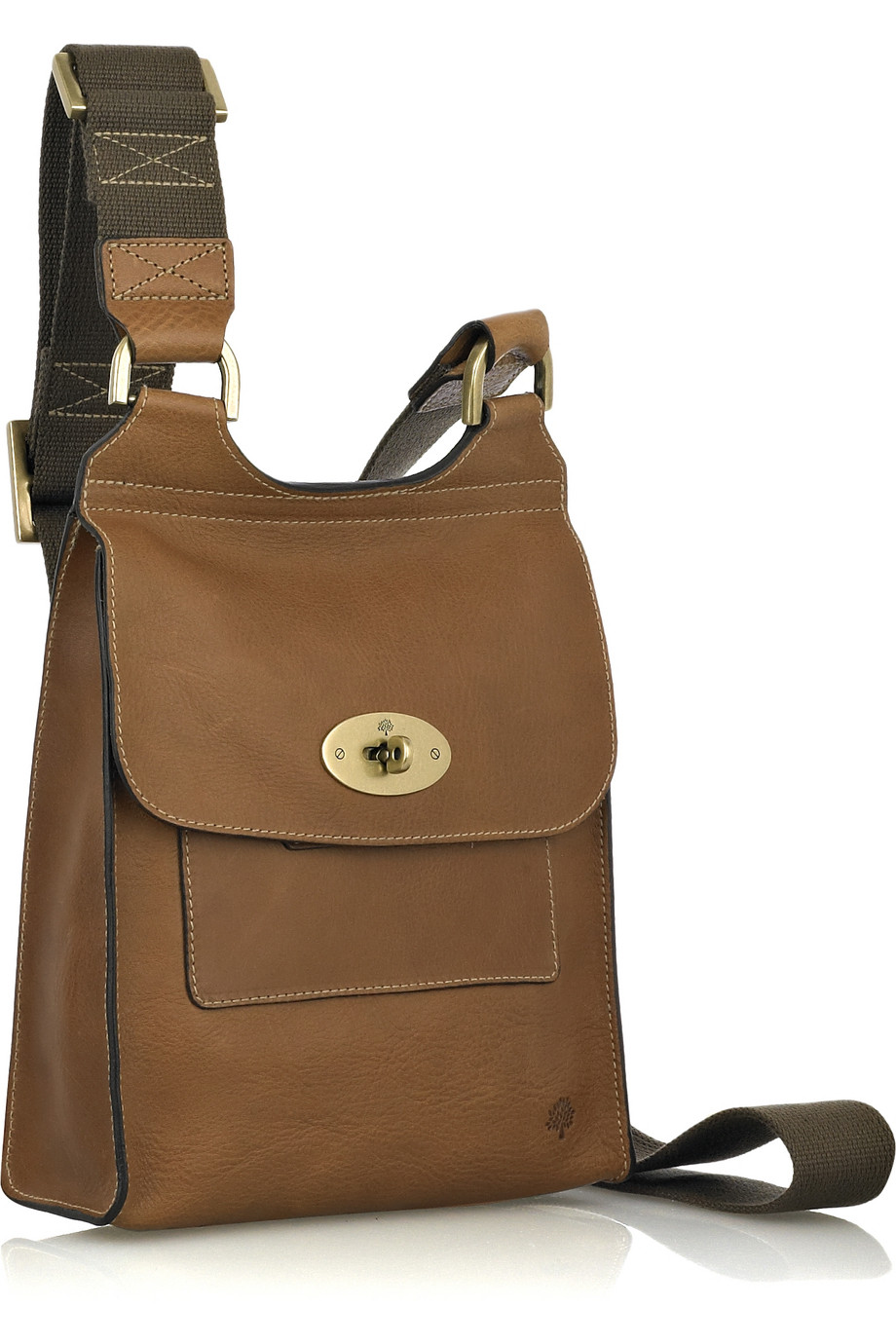 Mulberry Brown Leather Crossbody Bag