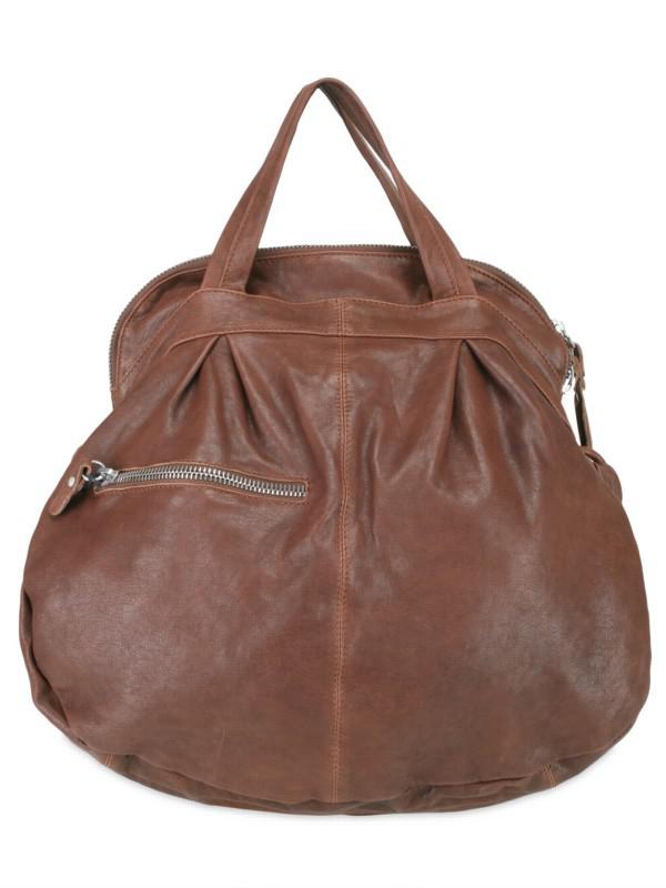 Sissi Rossi Gathered Shoulder Bag in Black | Lyst