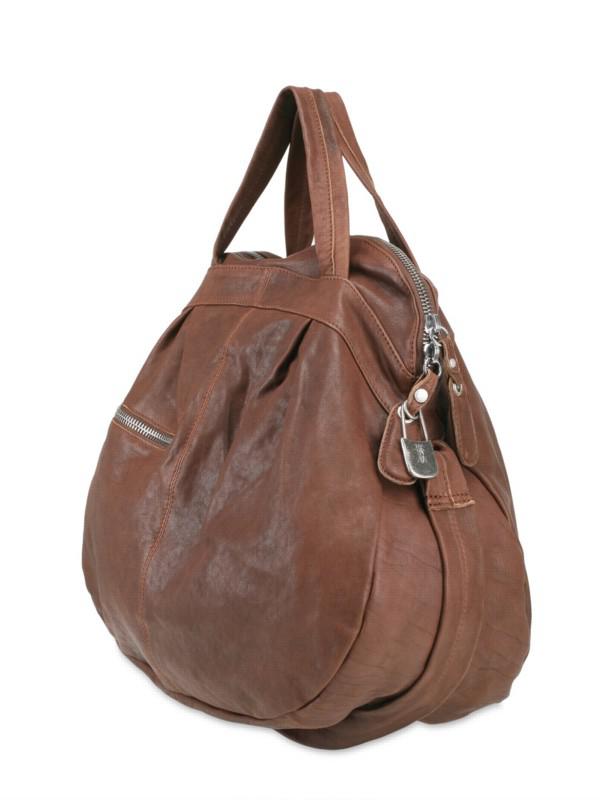 Sissi Rossi Gathered Shoulder Bag in Black | Lyst