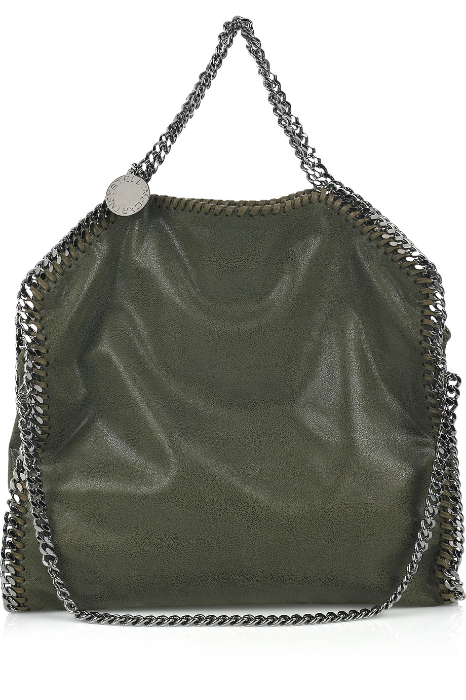 Stella McCartney Falabella Small Chain trimmed Bag in Green Lyst
