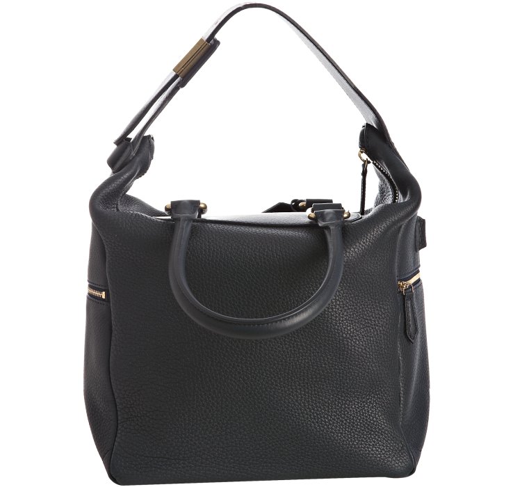 celine small navy blue boston