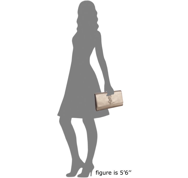 ves st laurent ysl - Saint laurent Gold Calfskin Sac De Jour Flap Clutch in Gold | Lyst