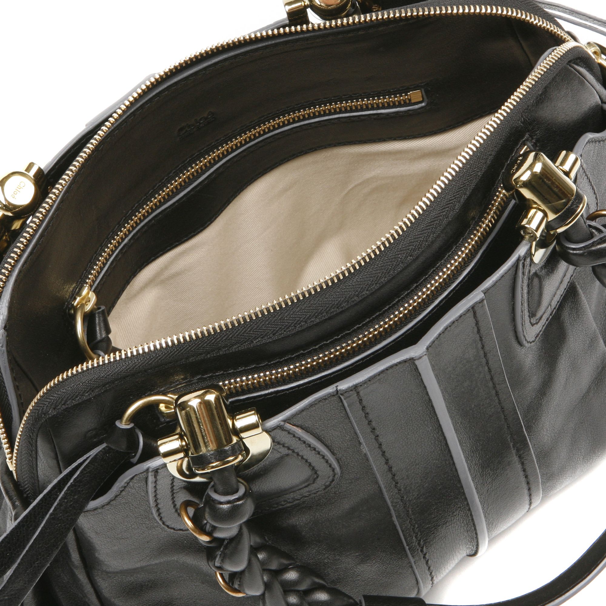 Chlo Heloise Lamb Leather Bag in Black | Lyst  
