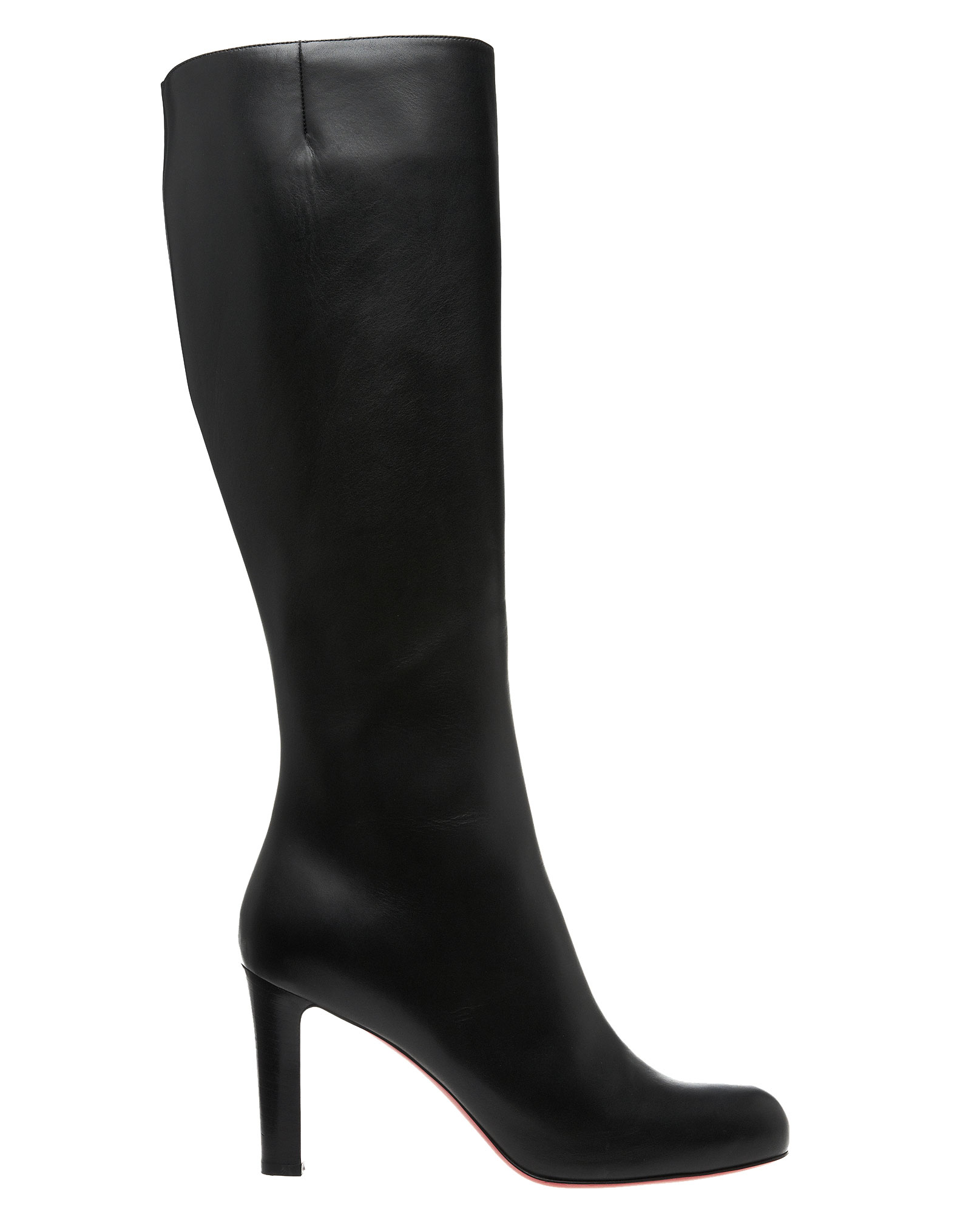 Christian louboutin Miss Tack Botta 85 Tall Leather Boots in Black ...  