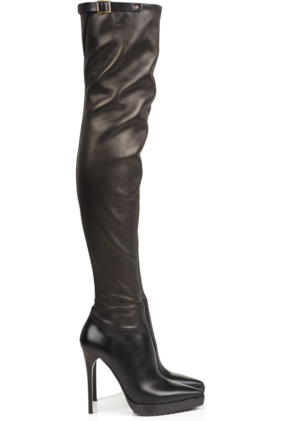 Burberry Prorsum Leather Thigh-high 