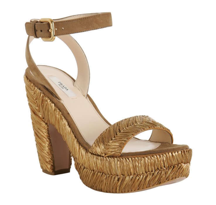prada raffia sandals