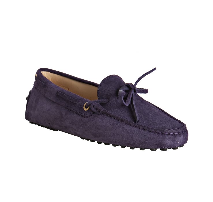 Tod's Purple Suede Heaven New Driving Moccasins in Purple | Lyst