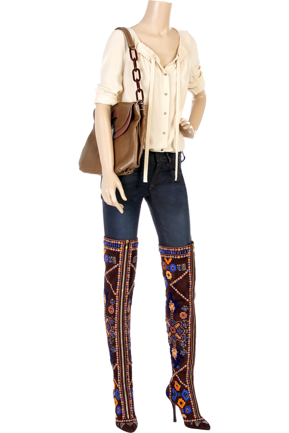 sergio rossi thigh high boots