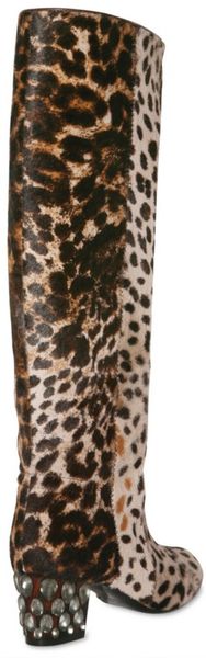 leopard skin boots