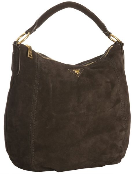 prada suede shoulder bag