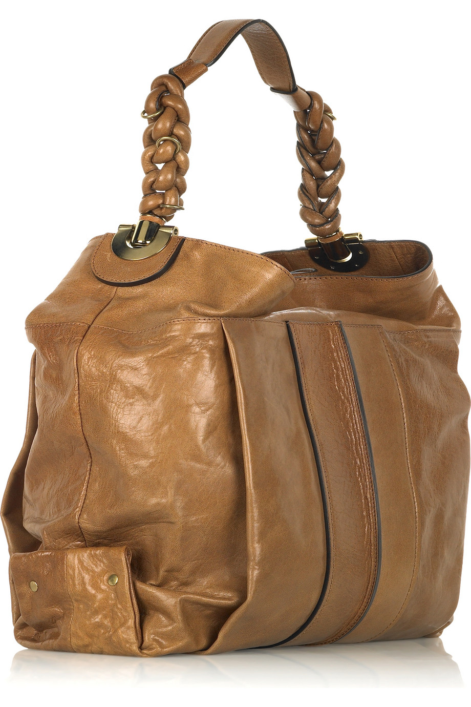 Chloé Heloise Leather Hobo Bag in Camel (Natural) - Lyst