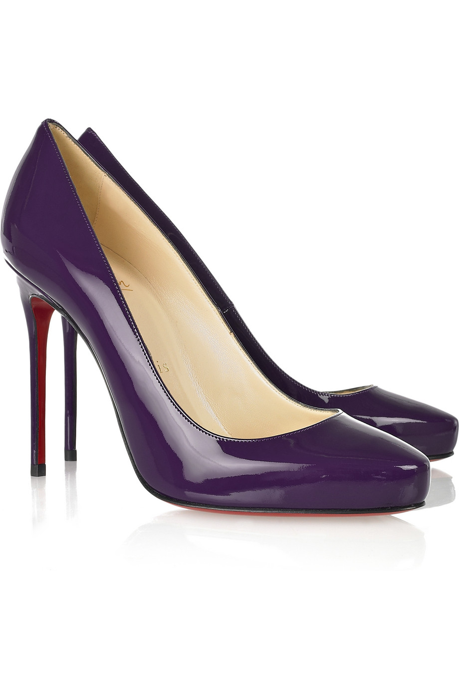 christian louboutin double l 100 patent pump