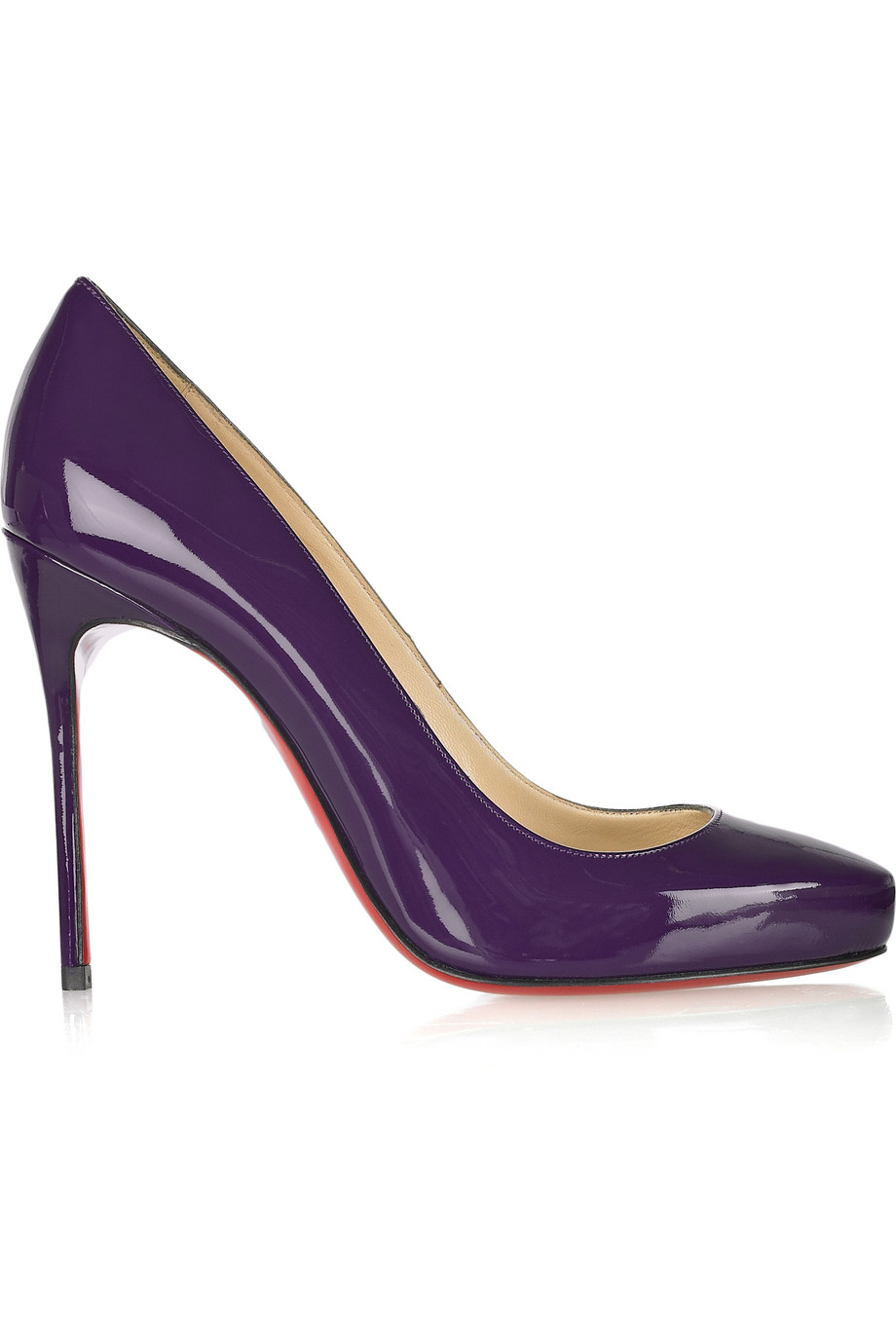 Christian Louboutin Elisa 100 Patentleather Pumps in Purple Lyst