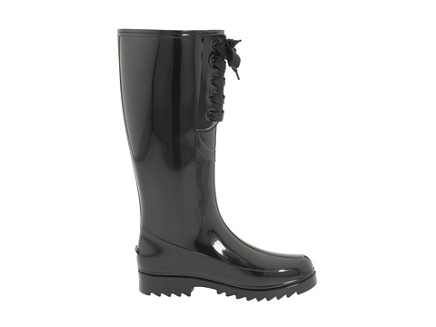 See by chloé Black Lace Up Wellington Boot in Black | Lyst