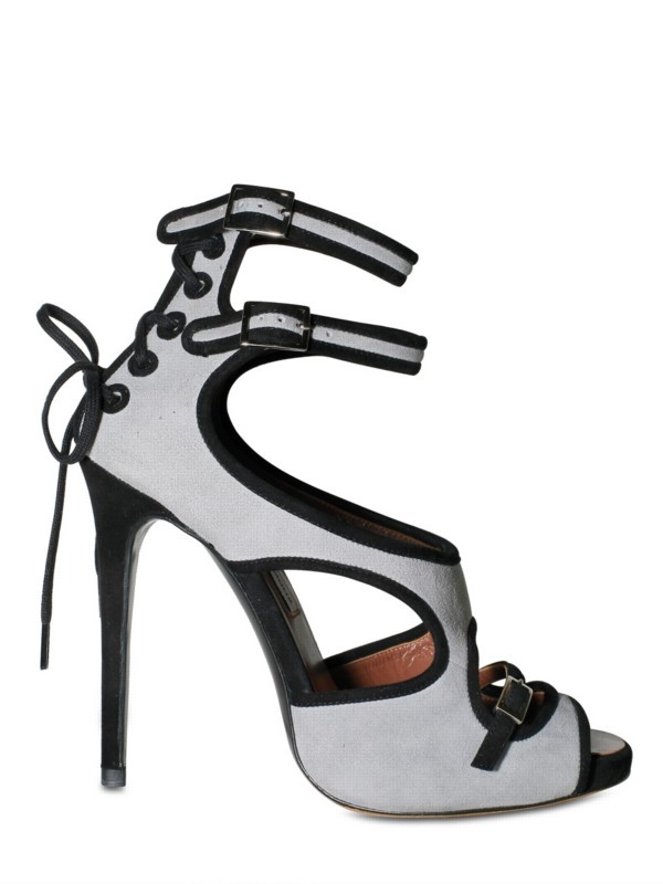 Tabitha Simmons Double Strap Pumps in Grey (Gray) | Lyst