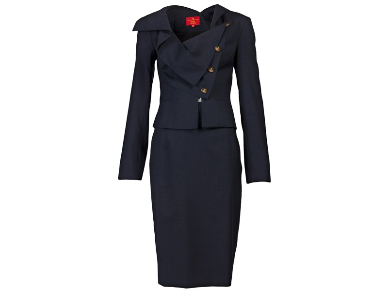 Formal Navy Blue Blazers Women Business Suits with Skirt