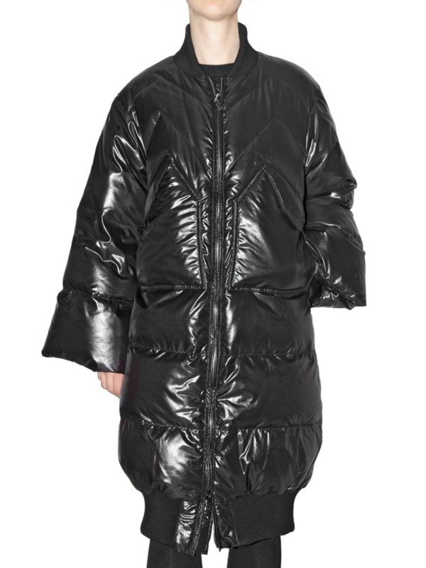 Lyst - Pyrenex Quilted Long Down Jacket in Black