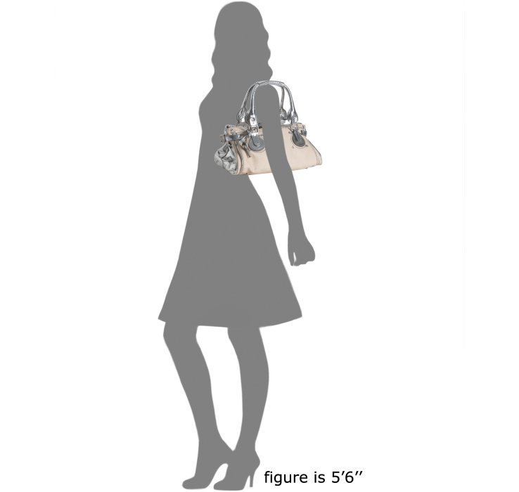 Chlo Natural Canvas and Silver Leather Paddington Small Shoulder ...  