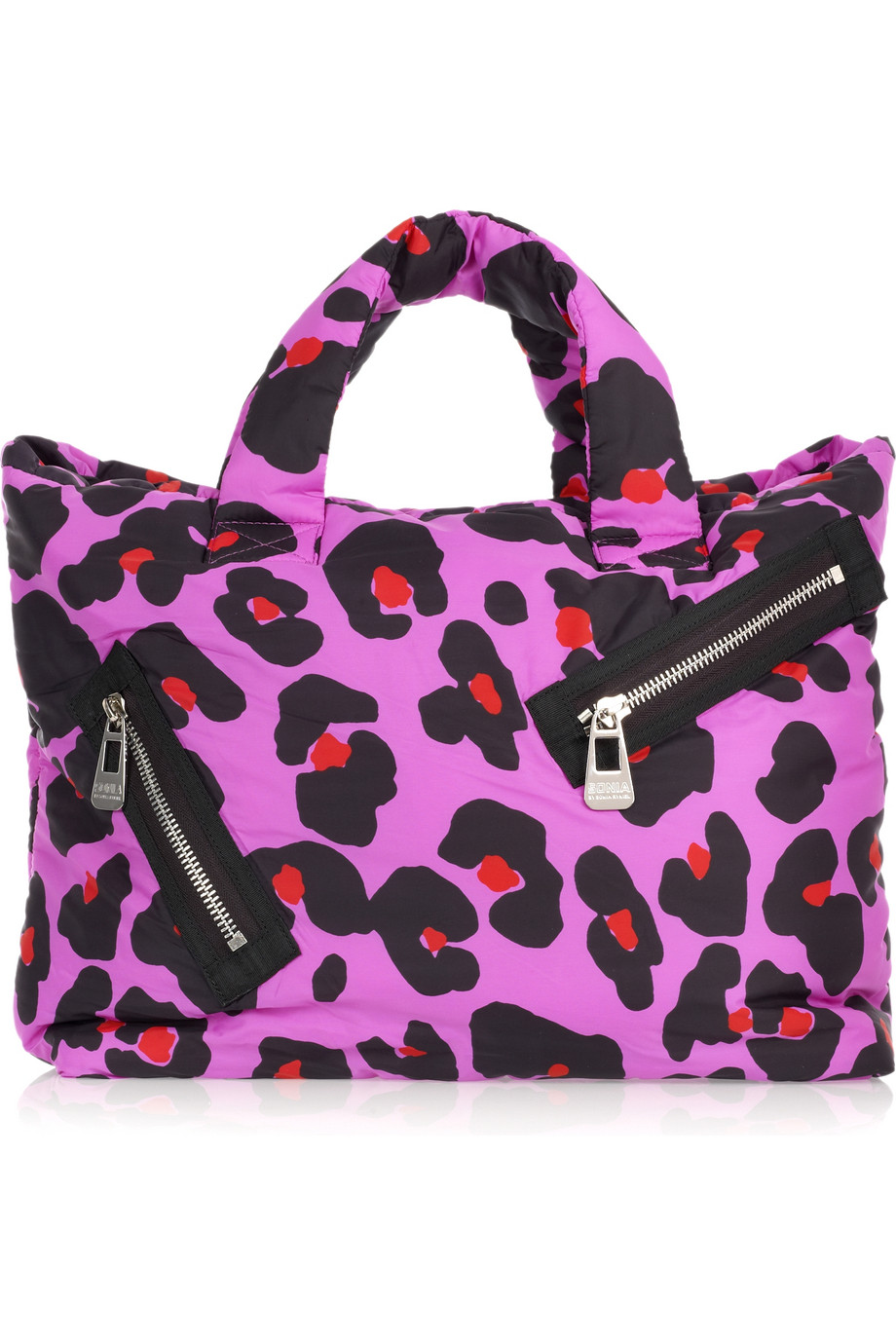 Lyst Sonia By Rykiel Leopard Print Nylon Bag In Pink Gallery