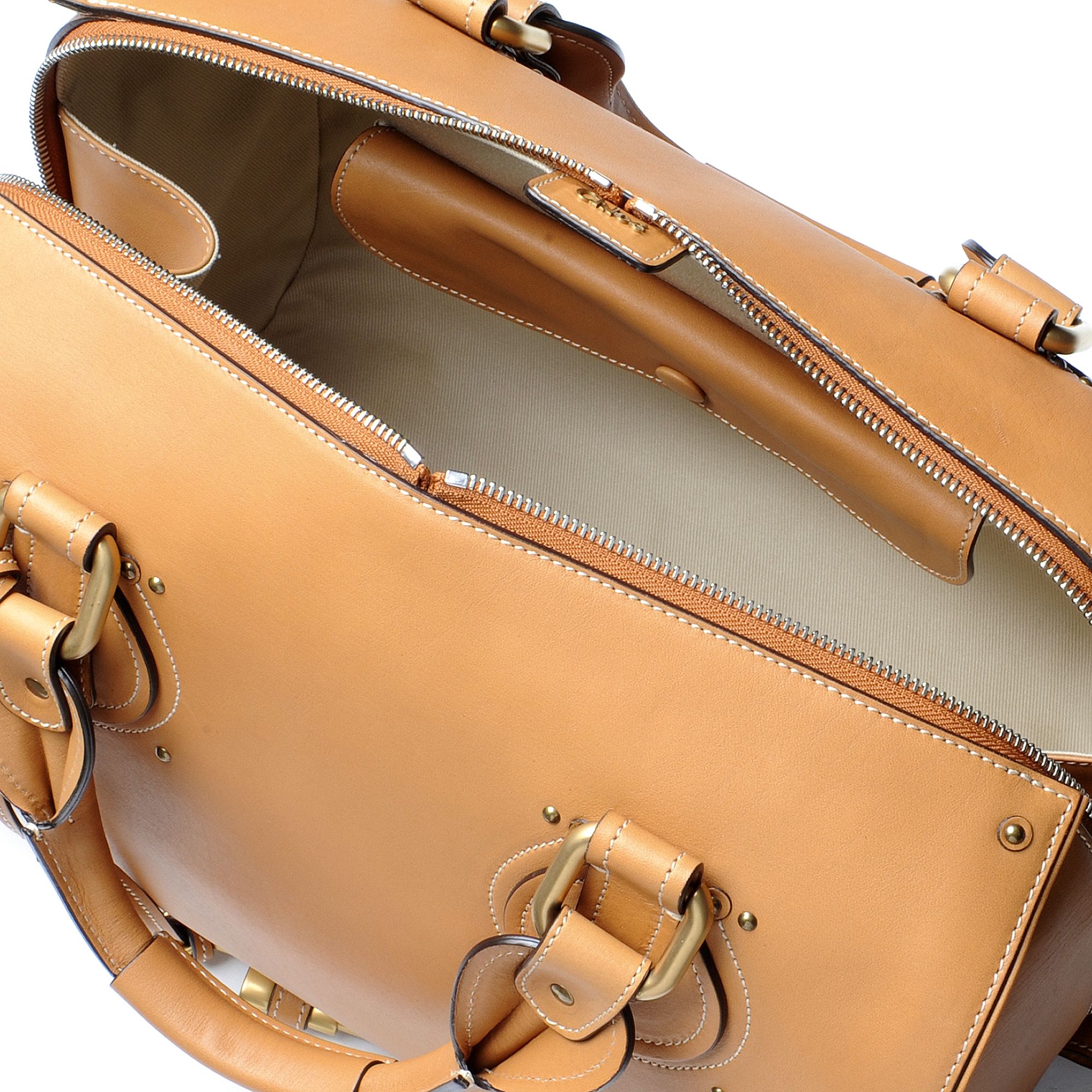 Chlo Aurore Bowling Bag in Brown (caramel) | Lyst  