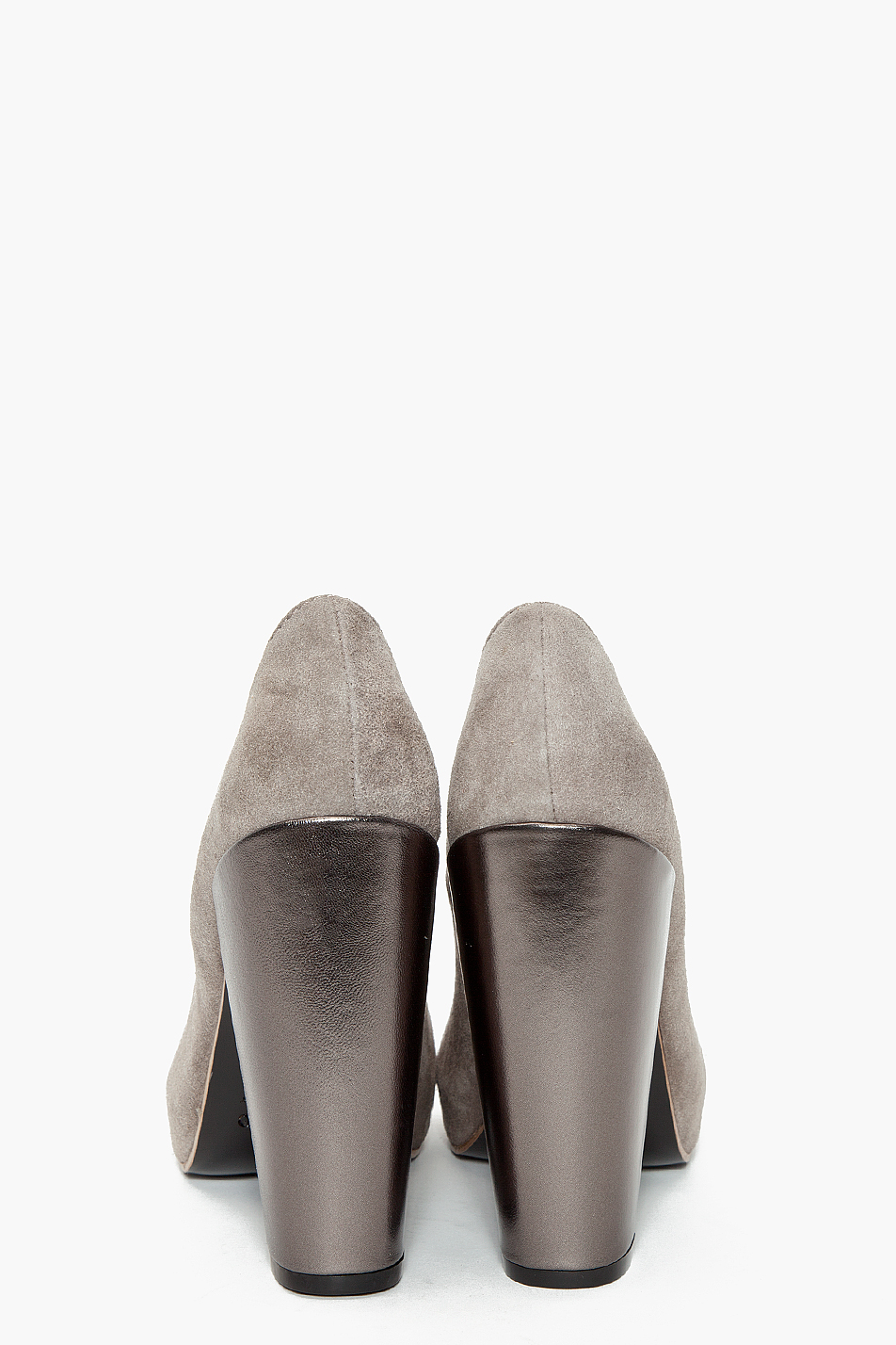 dark grey platform heels
