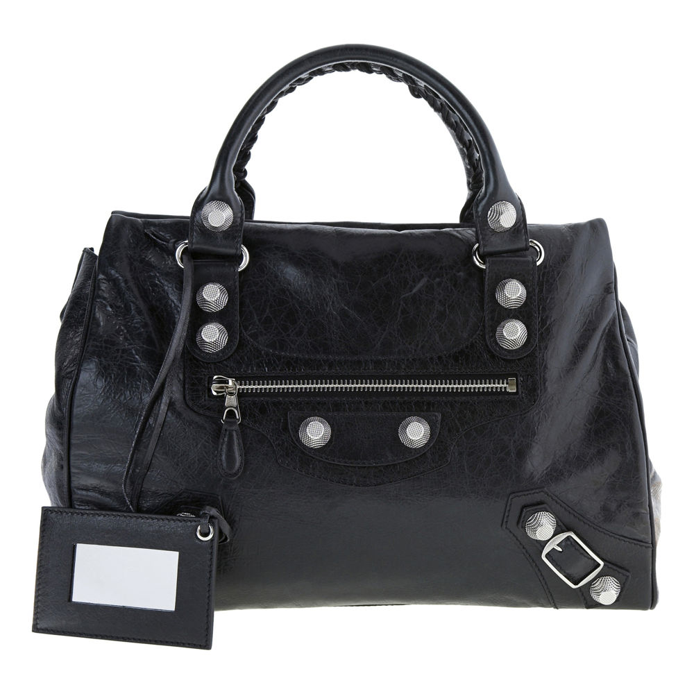 Balenciaga Arena Giant Mid Day Bag in Black | Lyst