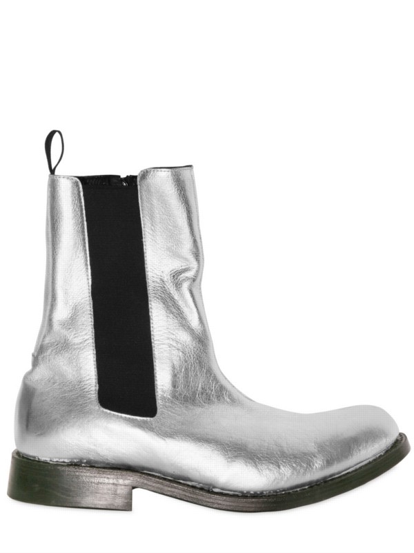 balmain silver boots