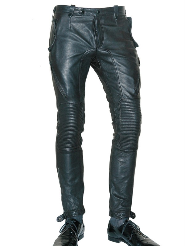 burberry prorsum leather biker trousers