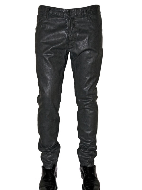 DSquared² Cool Guy Waxed Denim Jeans in Black for Men Lyst