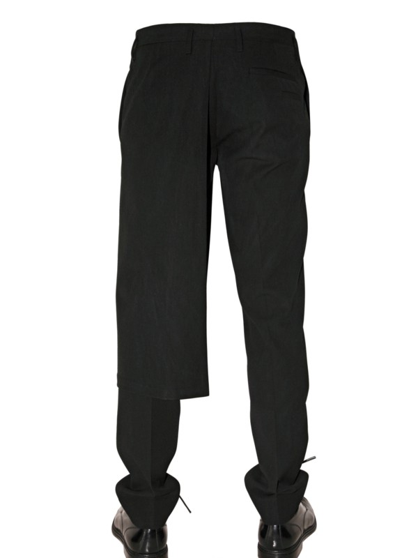 Marc Jacobs Half Kilt Crispy Gabardin Trousers in Black for Men - Lyst