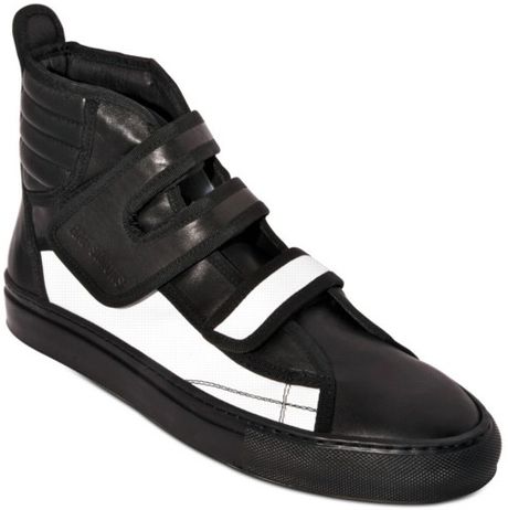 Raf Simons Velcro Straps Sneakers in Black for Men | Lyst