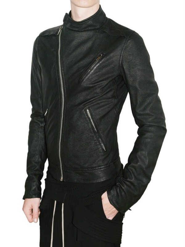 lambskin leather jacket rain