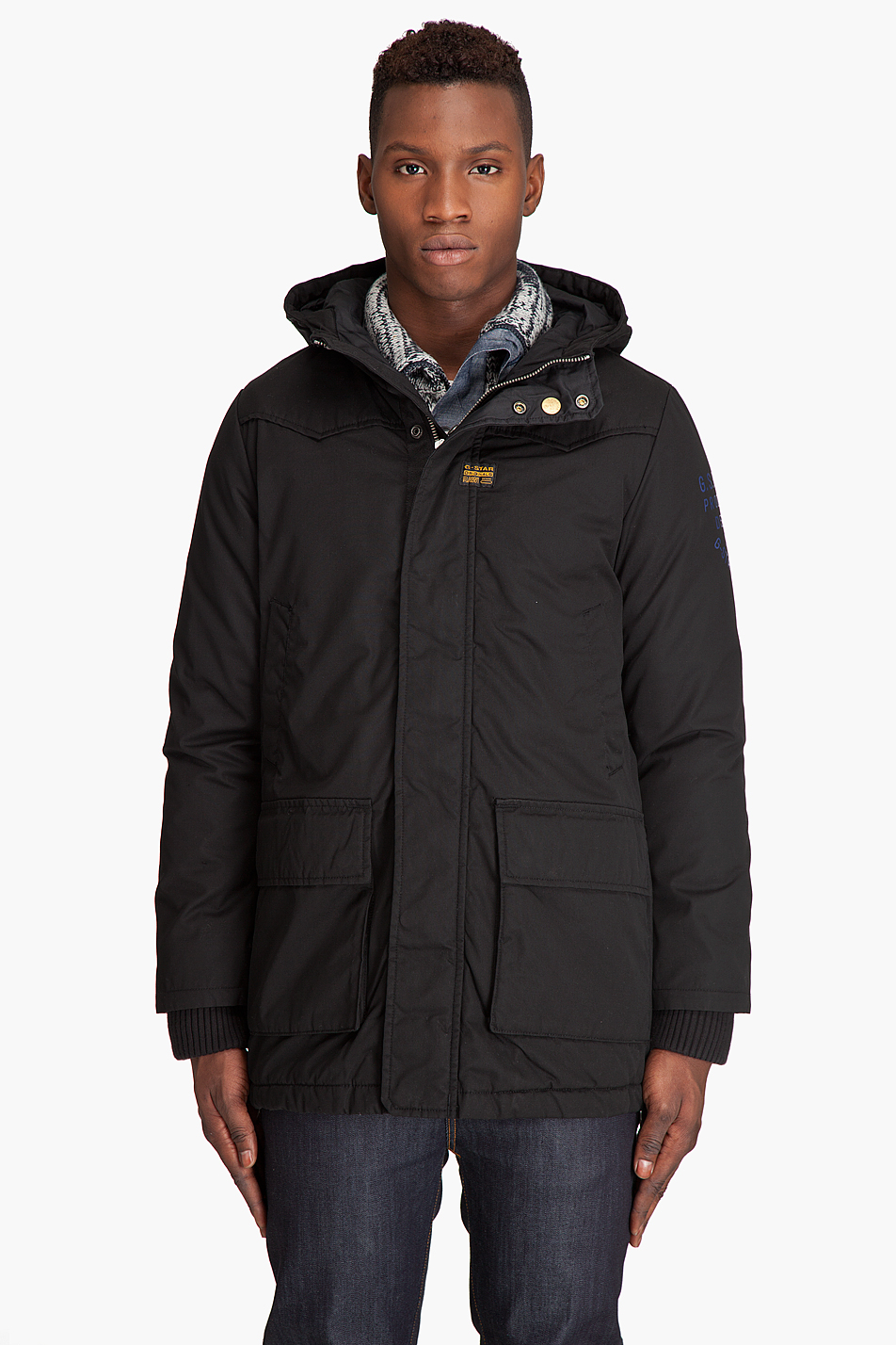 Lyst - G-Star Raw New Colorado Hooded Parka in Black for Men