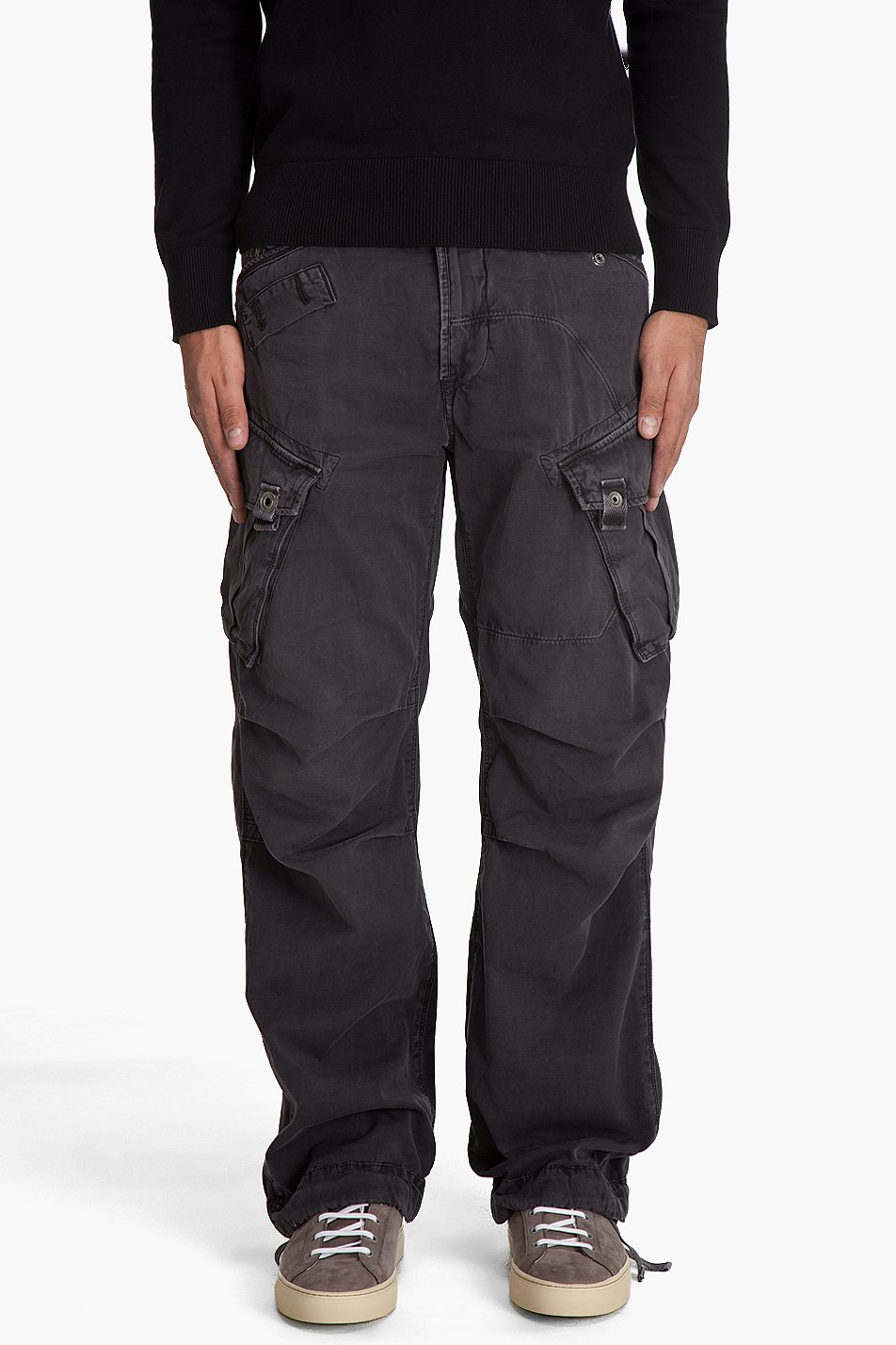 G-Star RAW Rovic Loose Cargo Pants in Black for Men - Lyst