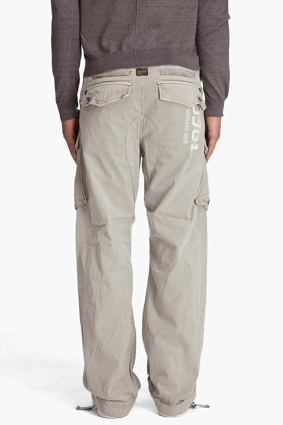 G-Star RAW Rovic Loose Cargo Pants in Silver (White) for Men | Lyst