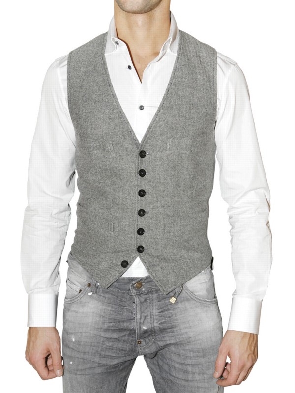 houndstooth vest mens