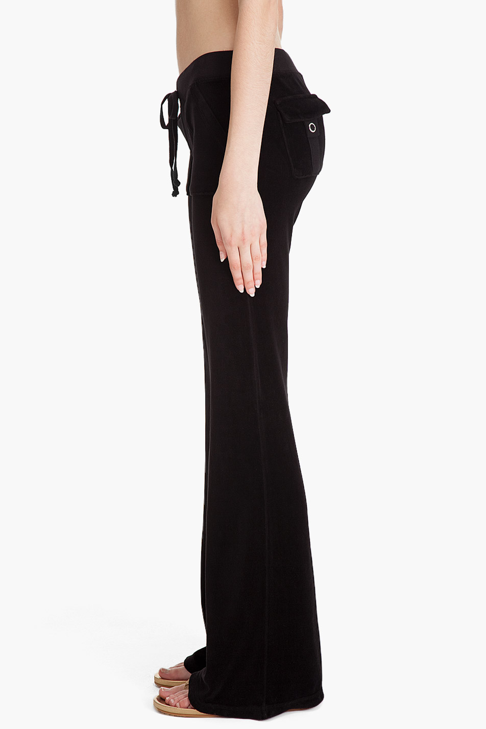 juicy couture black flare joggers
