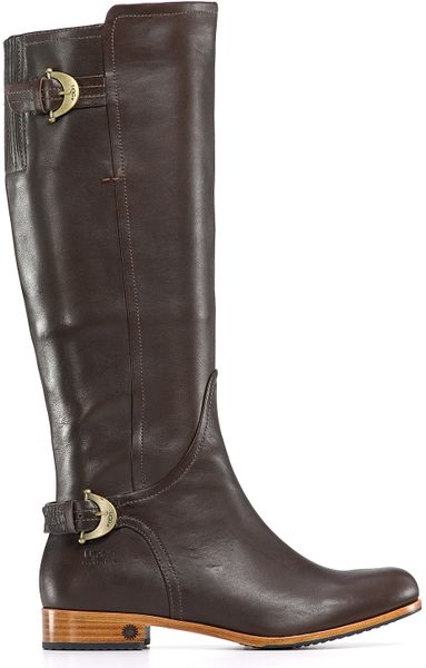 Ugg Amberlee Tall Buckled Riding Boots in Black | Lyst