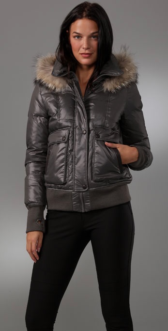Lyst - Mackage Peaches Puffer Jacket in Gray