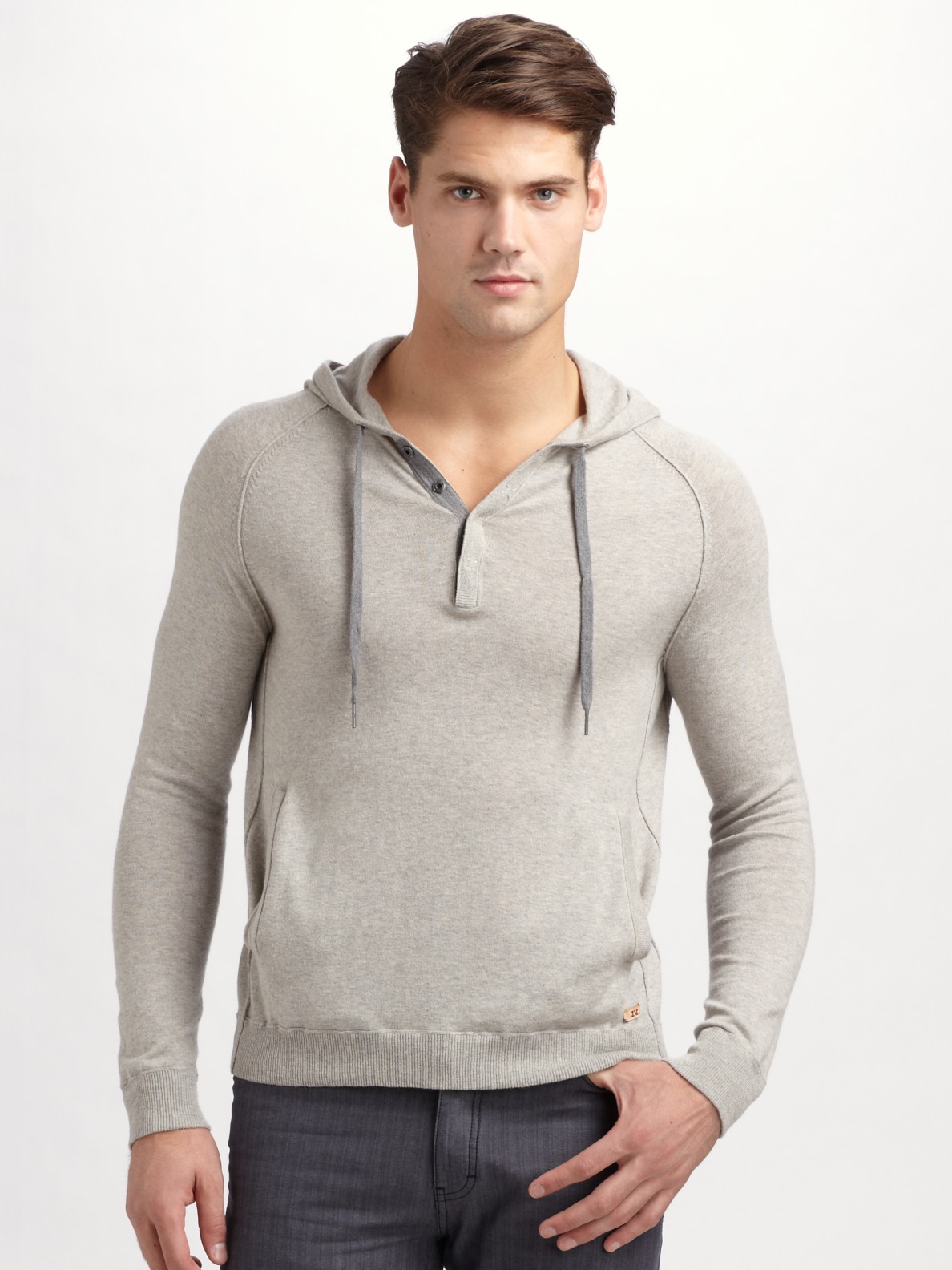 Converse Hoodie Sweater in Gray for Men (GREY) | Lyst