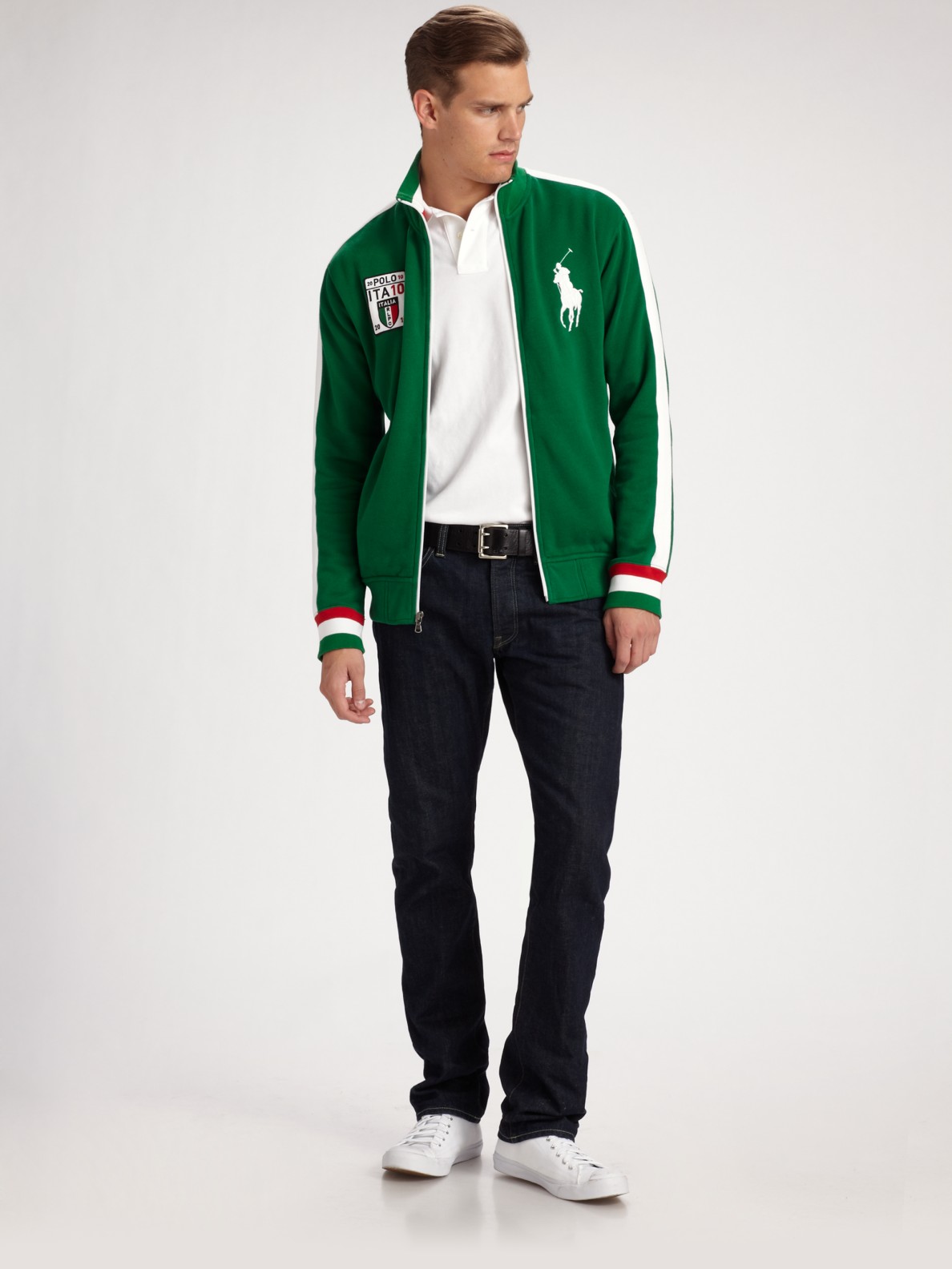 Polo Ralph Lauren Big Pony Track Jacket/italy in Green for Men | Lyst