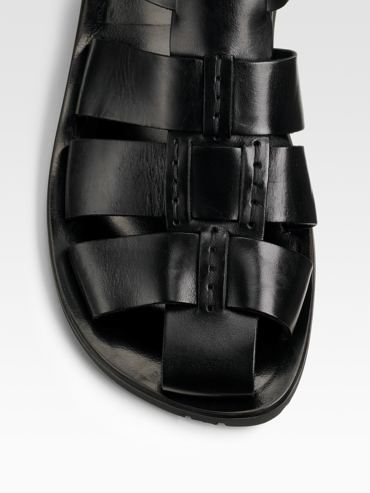 black maseur sandals