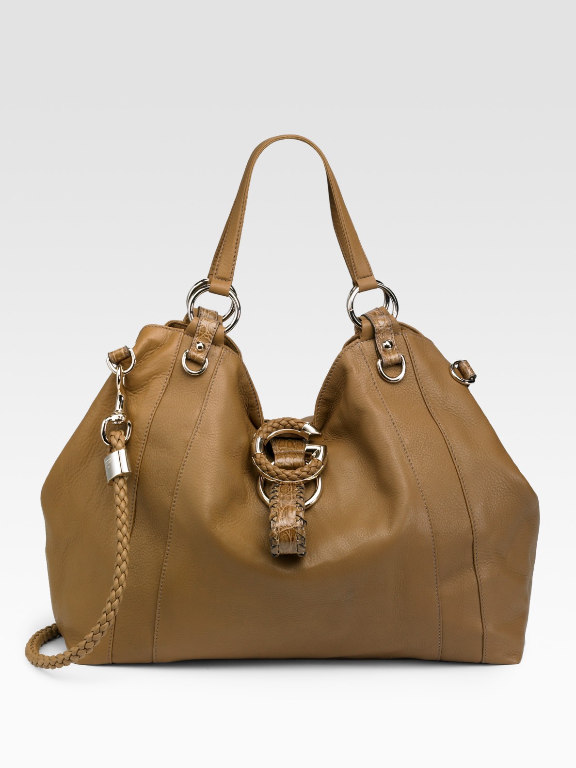 gucci large leather tote